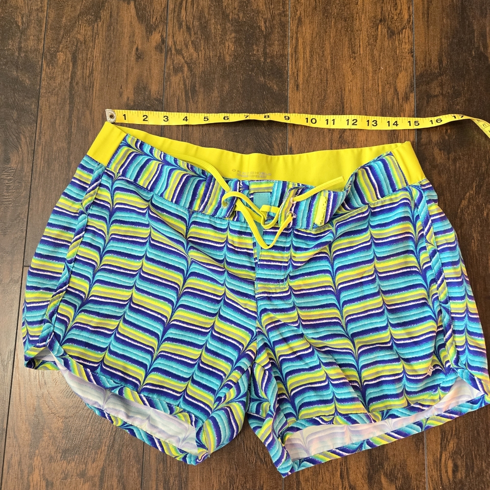 Columbia Women's Swim Shorts - Blue and Yellow